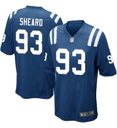 Men's Nike Indianapolis Colts #93 Jabaal Sheard Game Royal Blue Team Color NFL Jersey