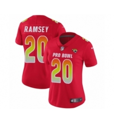 Women's Nike Jacksonville Jaguars #20 Jalen Ramsey Limited Red AFC 2019 Pro Bowl NFL Jersey