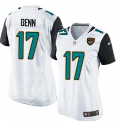 Women's Nike Jacksonville Jaguars #17 Arrelious Benn Game White NFL Jersey