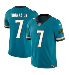 Men's Jacksonville Jaguars #7 Brian Thomas Jr Teal 2025 F.U.S.E. Prowler Throwback Vapor Untouchable Football Stitched Jersey