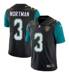 Youth Nike Jacksonville Jaguars #3 Brad Nortman Black Alternate Vapor Untouchable Limited Player NFL Jersey