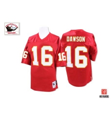Mitchell and Ness Kansas City Chiefs #16 Len Dawson Red Team Color Authentic Throwback NFL Jersey