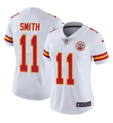 Women's Nike Kansas City Chiefs #11 Alex Smith Elite White NFL Jersey