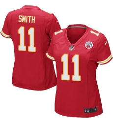 Women's Nike Kansas City Chiefs #11 Alex Smith Game Red Team Color NFL Jersey
