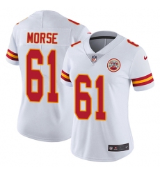 Women's Nike Kansas City Chiefs #61 Mitch Morse Elite White NFL Jersey