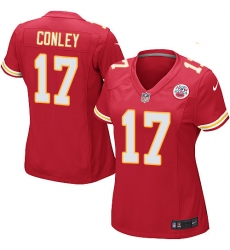 Women's Nike Kansas City Chiefs #17 Chris Conley Game Red Team Color NFL Jersey