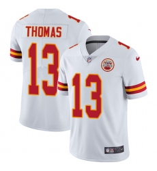 Youth Nike Kansas City Chiefs #13 De'Anthony Thomas White Vapor Untouchable Limited Player NFL Jersey