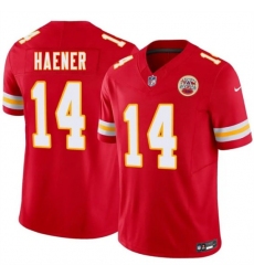 Men's Kansas City Chiefs #14 Jake Haener Red 2026 F.U.S.E. Vapor Untouchable Limited Football Stitched Jersey