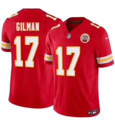 Men’s Kansas City Chiefs #17 Alohi Gilman Red 2026 F.U.S.E. Vapor Untouchable Limited Stitched Football Jersey