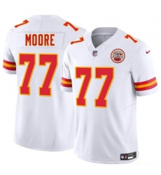Men's Kansas City Chiefs #77 Jaylon Moore White 2025 F.U.S.E. Vapor Untouchable Limited Football Stitched Jersey