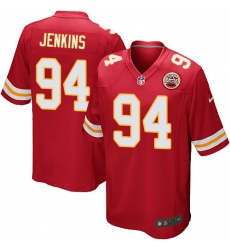 Men's Nike Kansas City Chiefs #94 Jarvis Jenkins Game Red Team Color NFL Jersey