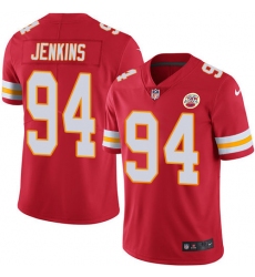 Men's Nike Kansas City Chiefs #94 Jarvis Jenkins Red Team Color Vapor Untouchable Limited Player NFL Jersey
