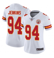 Women's Nike Kansas City Chiefs #94 Jarvis Jenkins Elite White NFL Jersey