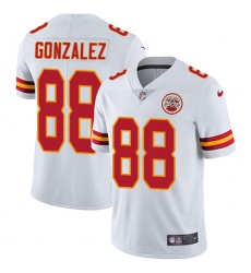 Youth Nike Kansas City Chiefs #88 Tony Gonzalez White Vapor Untouchable Limited Player NFL Jersey