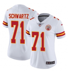 Women's Nike Kansas City Chiefs #71 Mitchell Schwartz Elite White NFL Jersey