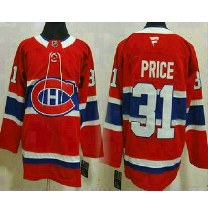 Men's Montreal Canadiens #31 Carey Price Red Authentic Jersey