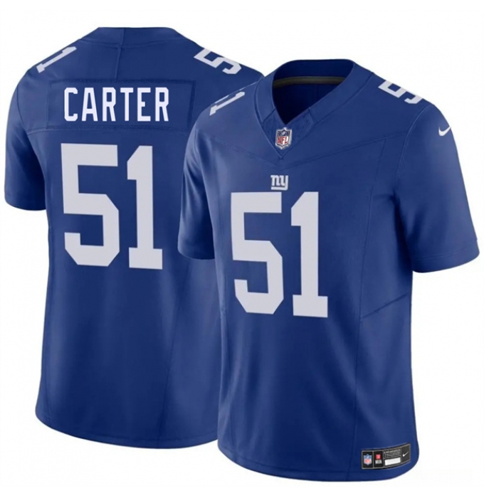 Men's New York Giants #51 Abdul Carter Blue 2025 Draft F.U.S.E. Vapor Untouchable Limited Football Stitched Jersey