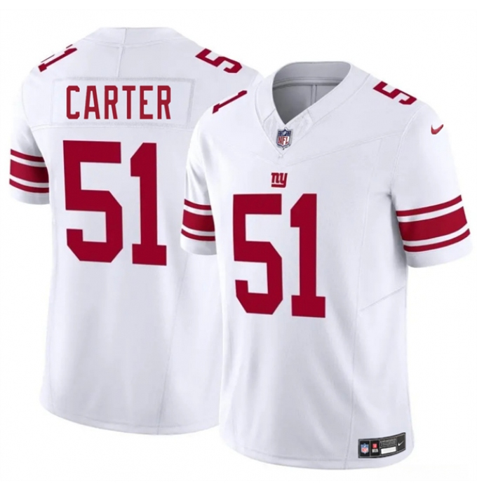 Men's New York Giants #51 Abdul Carter White 2025 Draft F.U.S.E. Vapor Untouchable Limited Football Stitched Jersey