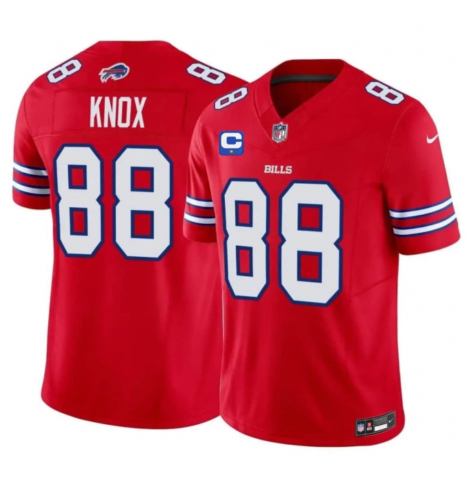Men's Buffalo Bills #88 Dawson Knox Red 2026 F.U.S.E. Vapor With 1-Star C Untouchable Limited Football Stitched Jersey
