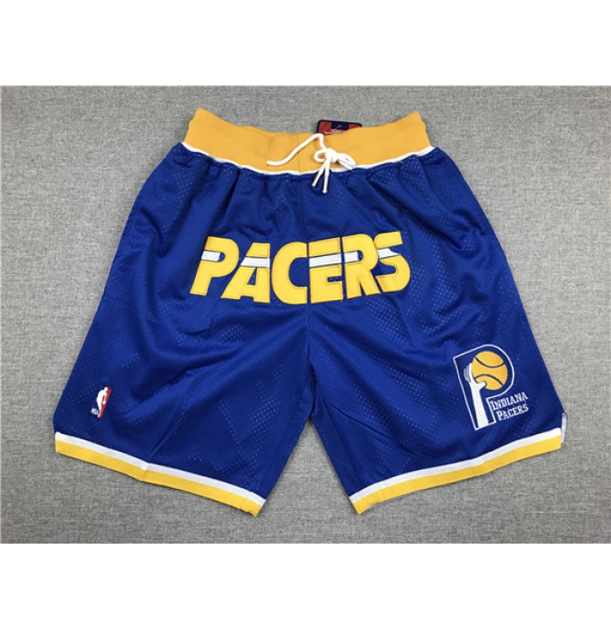 Men's Indiana Pacers Blue NBA Shorts (Run Smaller)