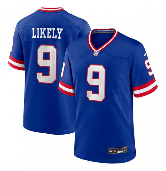 Men's New York Giants #9 Isaiah Likely Blue 2026 Classic Vapor Untouchable Limited Football Stitched Jersey