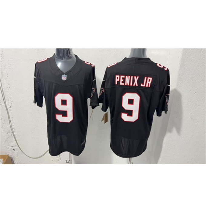 Men's Atlanta Falcons #9 Michael Penix Jr. Black F.U.S.E. Vapor Untouchable Limited Football Stitched Jersey