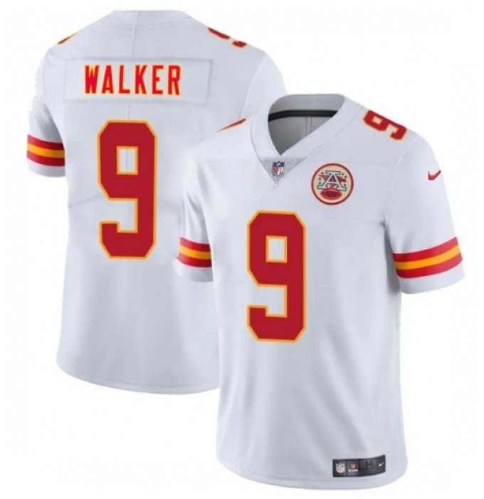 Men’s Kansas City Chiefs #9 Kenneth Walker III White 2026 Vapor Untouchable Limited Stitched Football Jersey